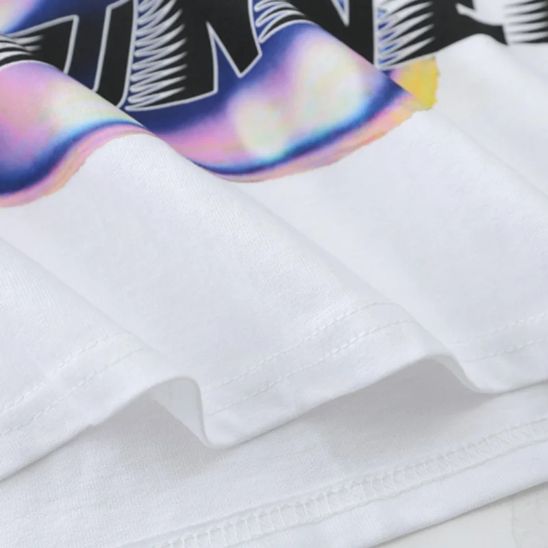 

DTDOM Couple Summer 2021 New Cotton Loose T-shirt Hip Hop High Street Casual Printing Short Sleeve O-Neck T-shirts Men Clothing