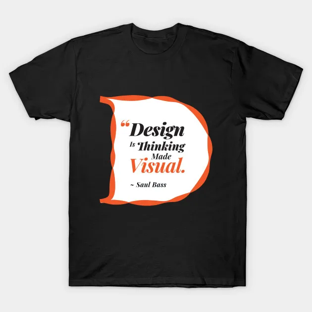 Мужская футболка Saul Bass дизайнерская Цитата Футболка женская футболка|Мужские