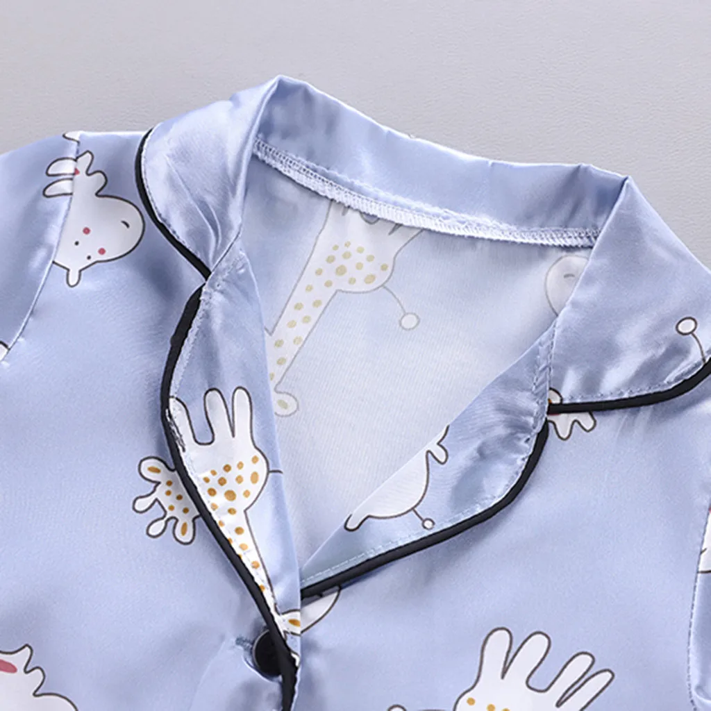 Пижама детская с коротким рукавом для мальчиков и девочек|Комплекты пижам| |