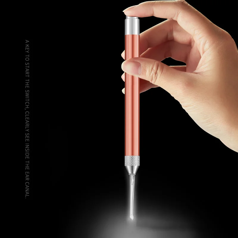 1PCS New Ear Cleaner LED Lighting Earwax Spoon Clean Flashlight Earpick Handle Dig Pick Syringe for Kids Adult Baby Care | Красота и