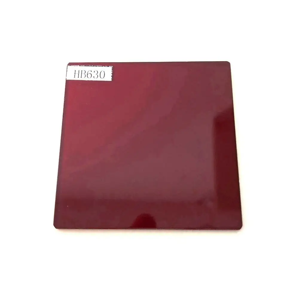 

size 50x50mm and 1mm thickness 630nm IR pass filter HB630