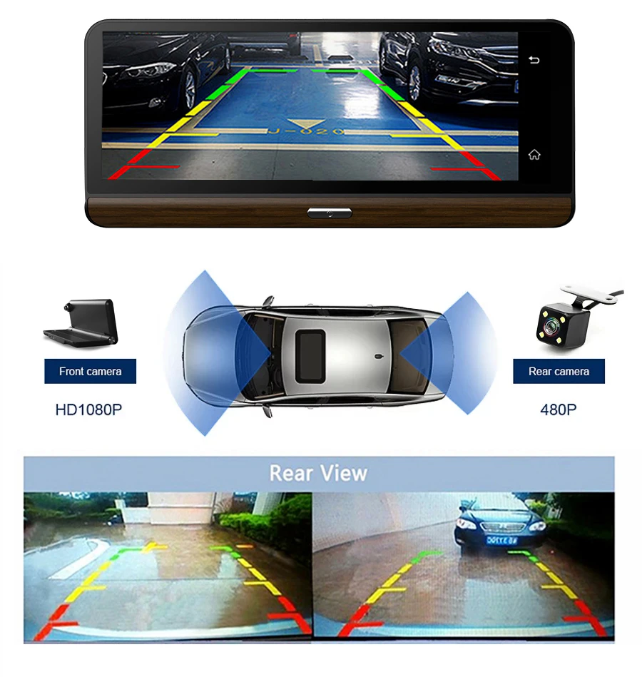 Anfilite E31 Pro 4G Автомобильная камера gps 7," Android 5,1 Автомобильные видеорегистраторы gps навигация видеорегистратор парковки мониторинг грузовика gps навигатор