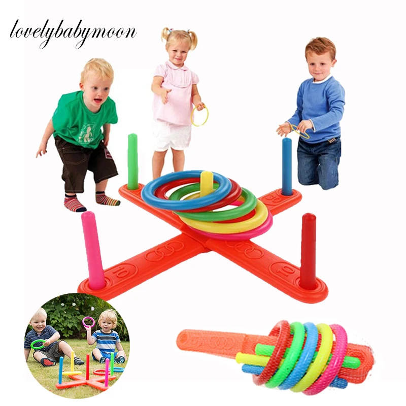 Спорт на открытом воздухе круг наконечник уложенные слои игры кольца кольцо