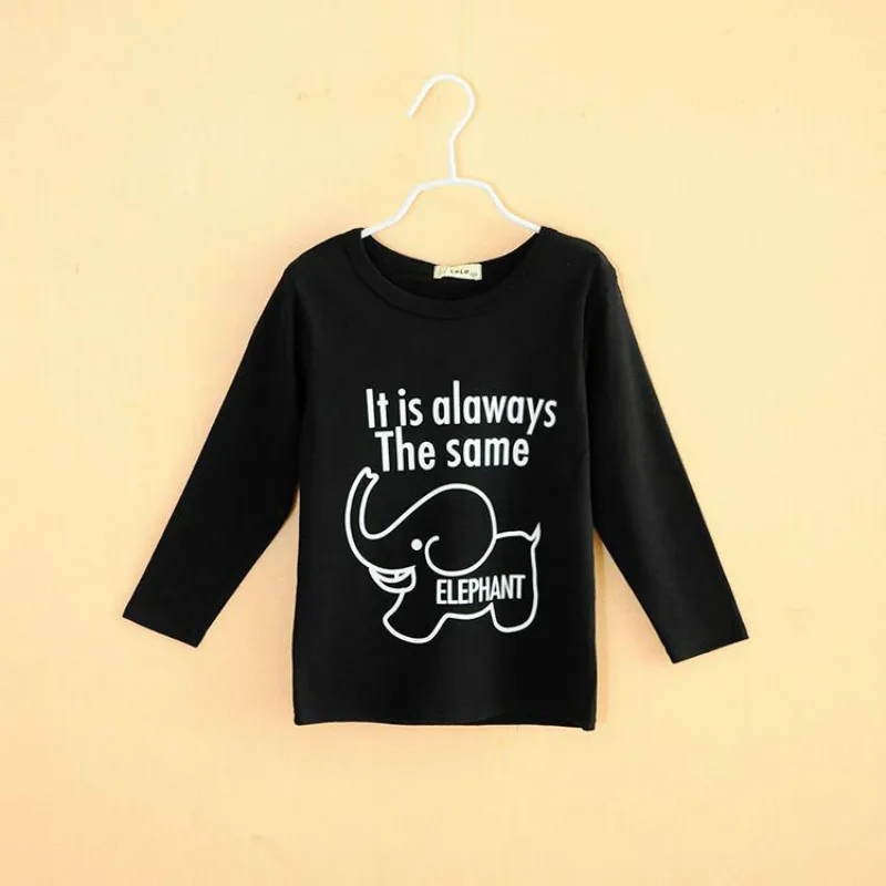 

High Quality Spring Autumn Children Cartoon Long-Sleeved Cotton T-Shirt Boy Girl Round Neck Bottoming Kids Clothes