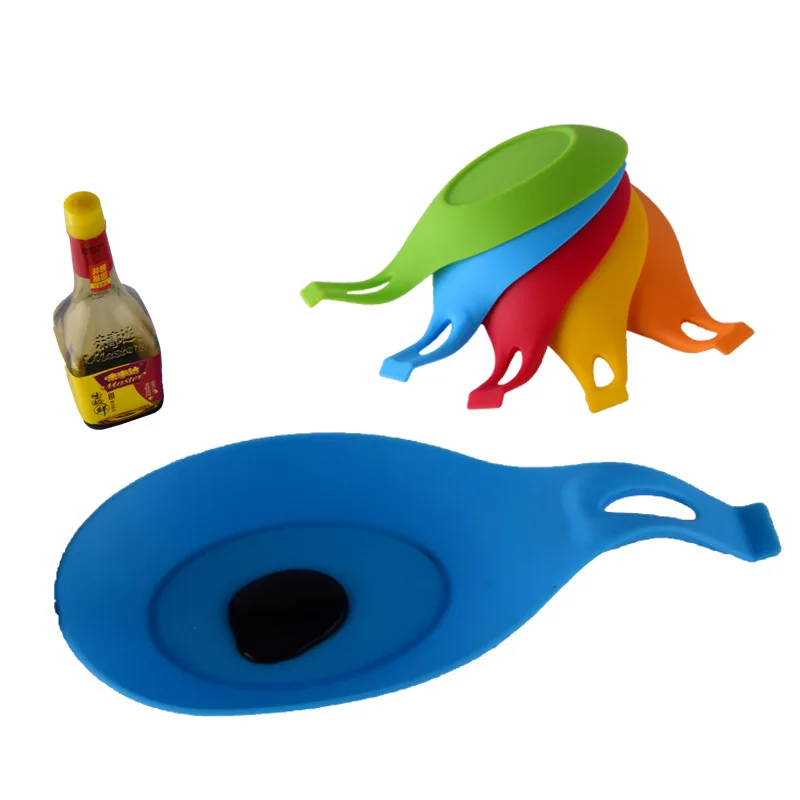 Силиконовая ложка изоляционный мат Термостойкая Подставка для столовых