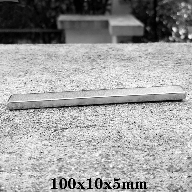 

1~10PCS 100x10x5 mm Powerful Block Magnets 100mmX10mm N35 Super Neodymium Magnet 100x10x5mm Permanent NdFeB Magnets 100*10*5 mm