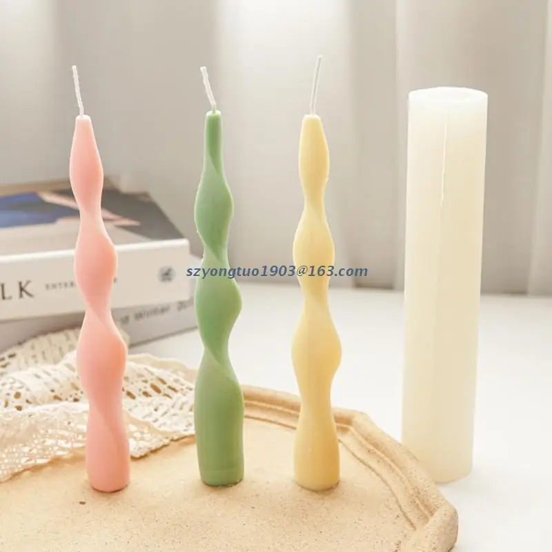 

P82C тонкая витая свеча силиконовая форма для самостоятельного изготовления уникального спирального шоколада