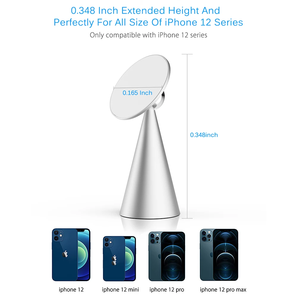

Magnetic Wireless Charger Stand Phone Holder For iPhone 12 Pro Max Mini Wireless Charging Station Dock Desktop Stand Bracket