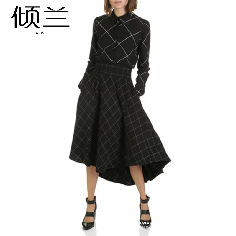 

Patads French women's M autumn winter mature intellectual style sub shirt dress ralek