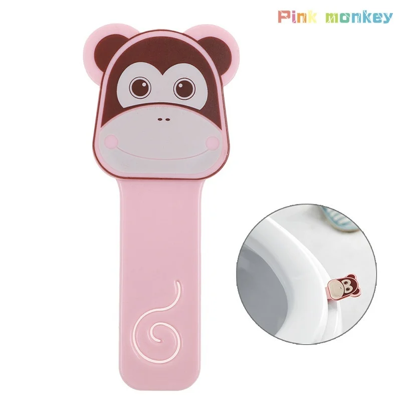 pink monkey Милые животные гаджеты для ванной приспособление для подъема сиденья унитаза устройство Держите руки чистыми туалетное сиденье чистящие инструменты аксессуары - Цвет: pink monkey