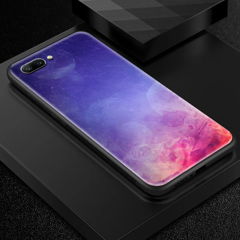 Чехол из закаленного стекла для huawei Enjoy 9s Honor 7A Pro 7C 7X 8A 8X9 10 Lite Magic 2 Play mate 20 Pro Nova2 3 4 Design Sky shell - Цвет: W215