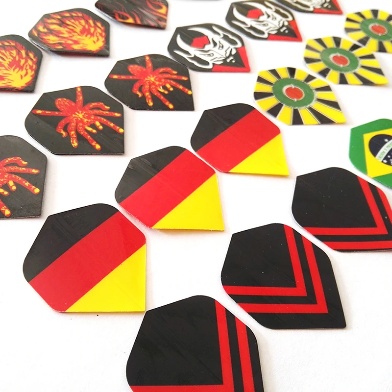 

24PCS/Set Standard Shape Dart Flight Sets 4.3*3.5*3.5cm FY0214 New PVC C2Y6