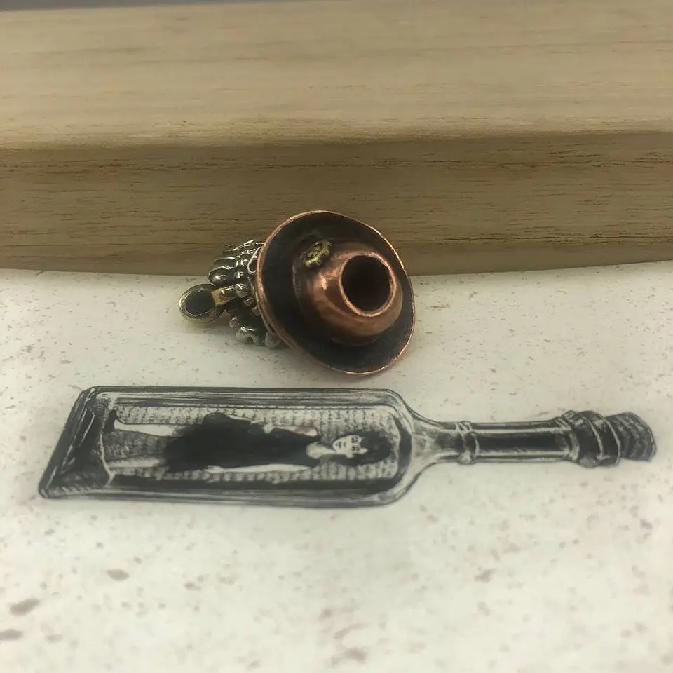 EDC инструменты латунный нож медная мельница для курения борода пирата бусы на