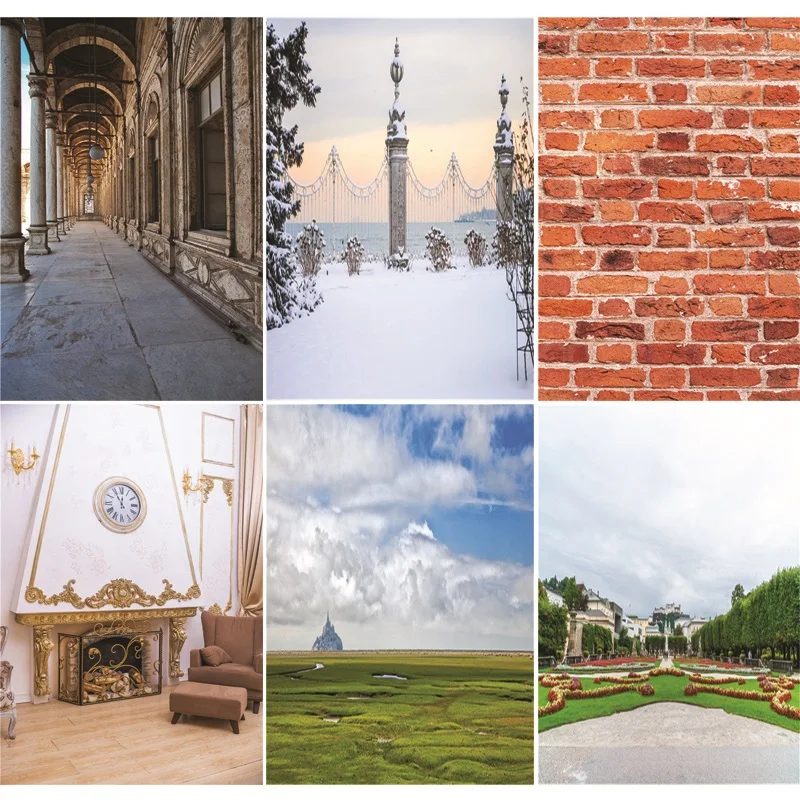 

ZHISUXI Vinyl Custom Photography Backdrops Prop Castle and Scenery Photography Background #20228-05