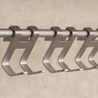 Держатель-вешалка для полотенец и стеклянных дверей, без рамки