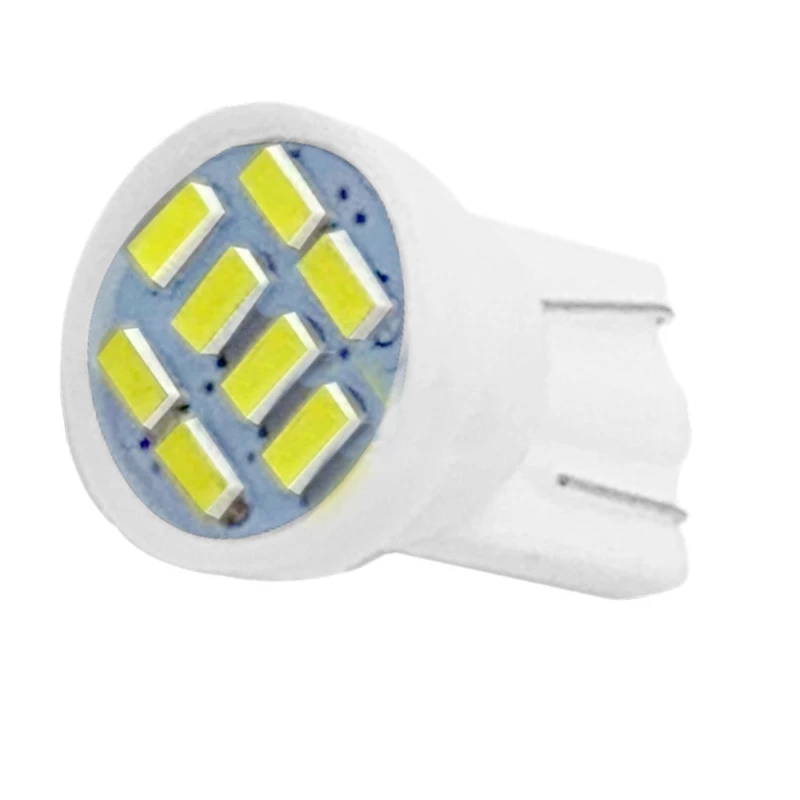 

10 шт. T10 3014 8smd стосветильник Led 194 168 192 W5W клиновый светодиодный фонарь для чтения лампа внутреннего освещения белый DC 12 В