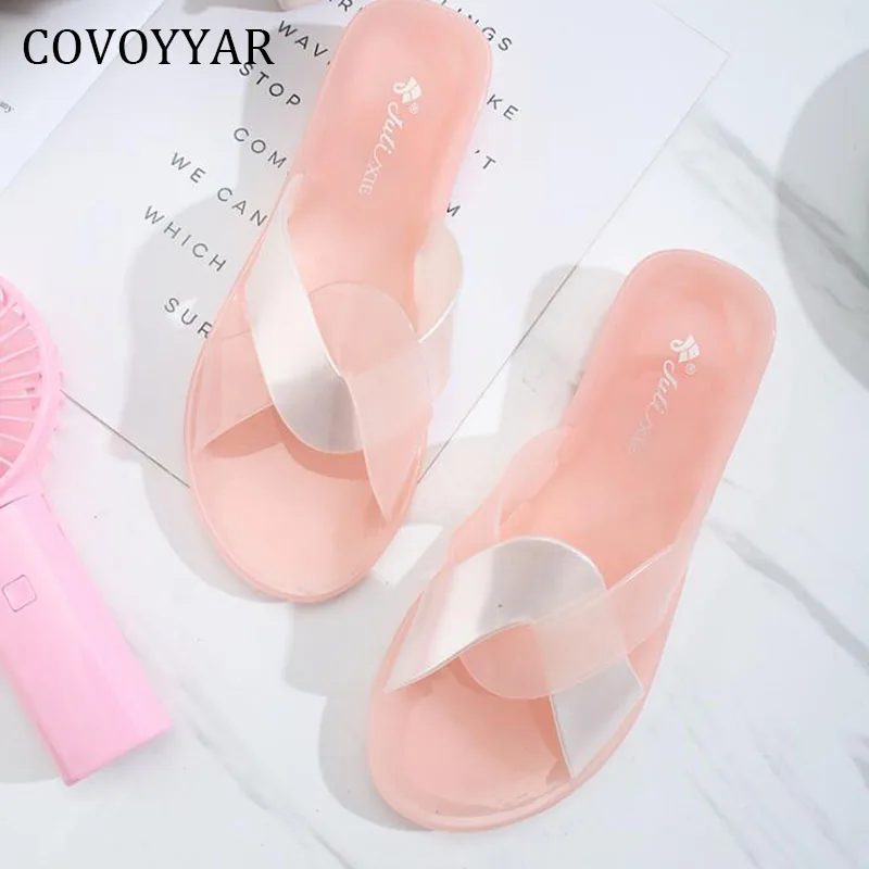 

Женские шлепанцы COVOYYAR, летние пляжные шлепанцы, разноцветные шлепанцы, повседневная обувь, WSL224