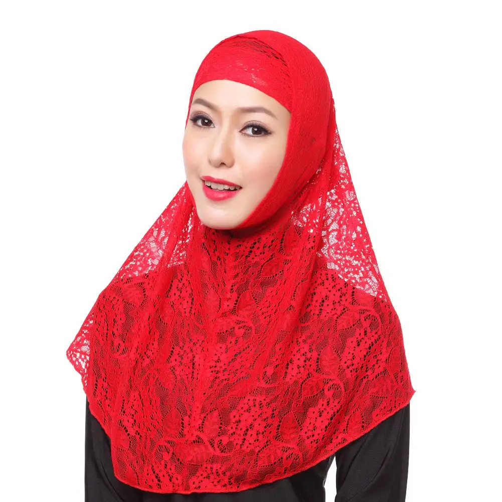 

2 Pieces Amira Underscarf Inner Hijab Hat Muslim Women Lace Instant Scarf Tube Turban Ninja Cap Islam Headscarf Wrap Bone Bonnet