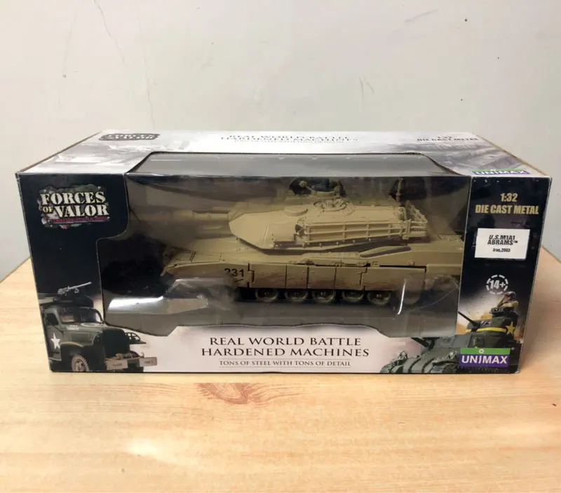FOV 1/32 масштаб военная модель игрушки M1A1 Abrams основной боевой бак литья под
