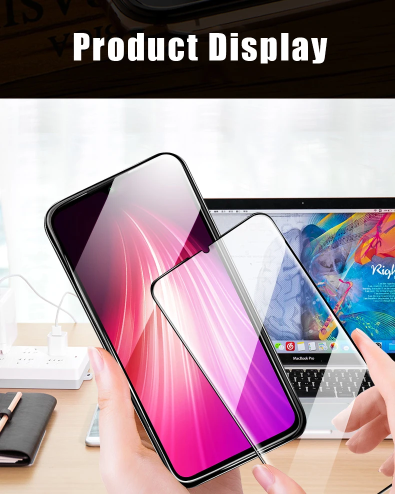 Закаленное стекло для Xiaomi redmi note 8 pro защита экрана redmi note 8 pro Защита камеры анти синий луч света Стекло конфиденциальности