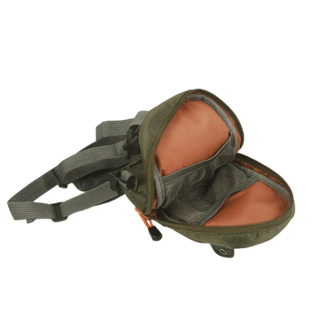 Сумки для рыбалки нахлыстом двухслойная нагрудная сумка мини рюкзак на одно