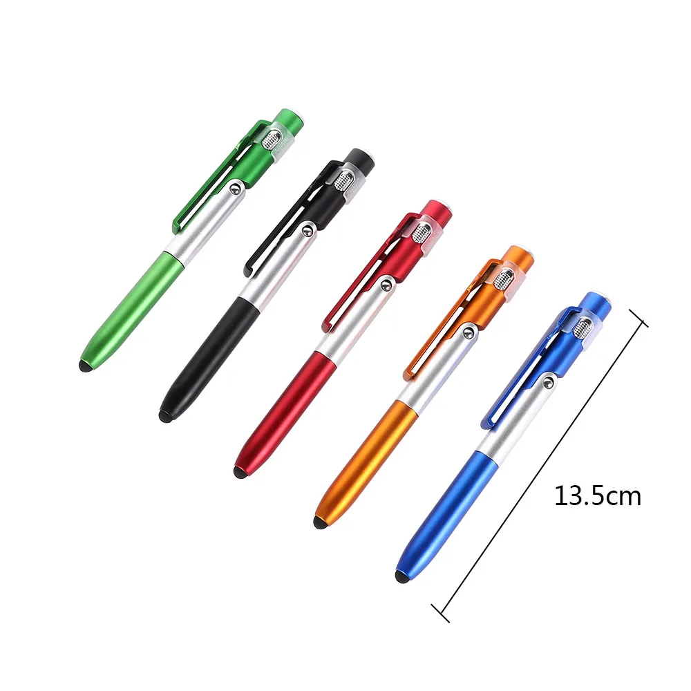 

4 in 1 Mobile phone holder LED light capacitive pen writing pen wedding gifts send customers advertising activities small gifts