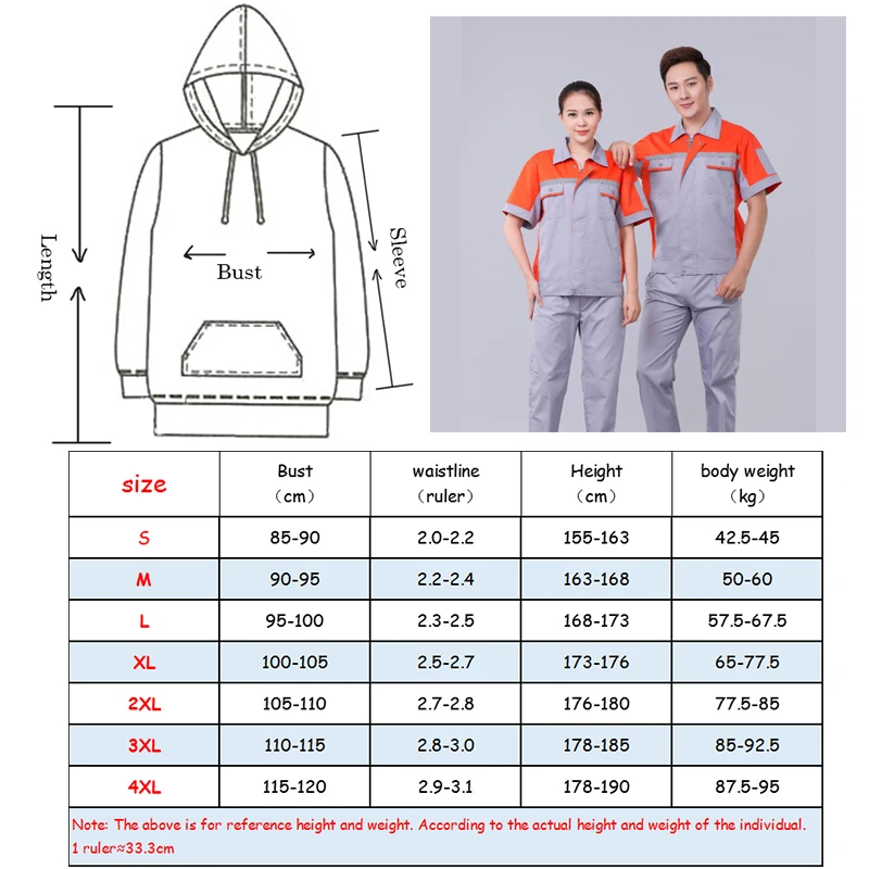 

Workshop Overalls Suits Clothes Men And Women Long-Sleeved Overalls Uniforms Sanitation Overalls Machinery Repairman Clothing