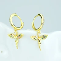 little angel earrings fashionable girl earrings party and banquet accessories angel and fairy shapes