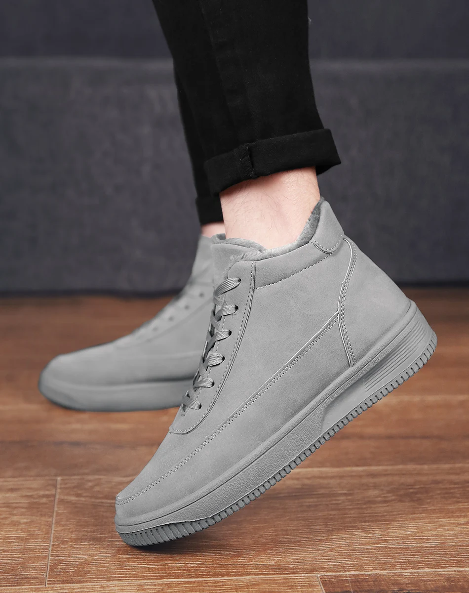 Зимние теплые мужские ботинки Высококачественная рабочая обувь