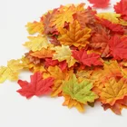 50 шт., декоративные кленовые листья, 8 см