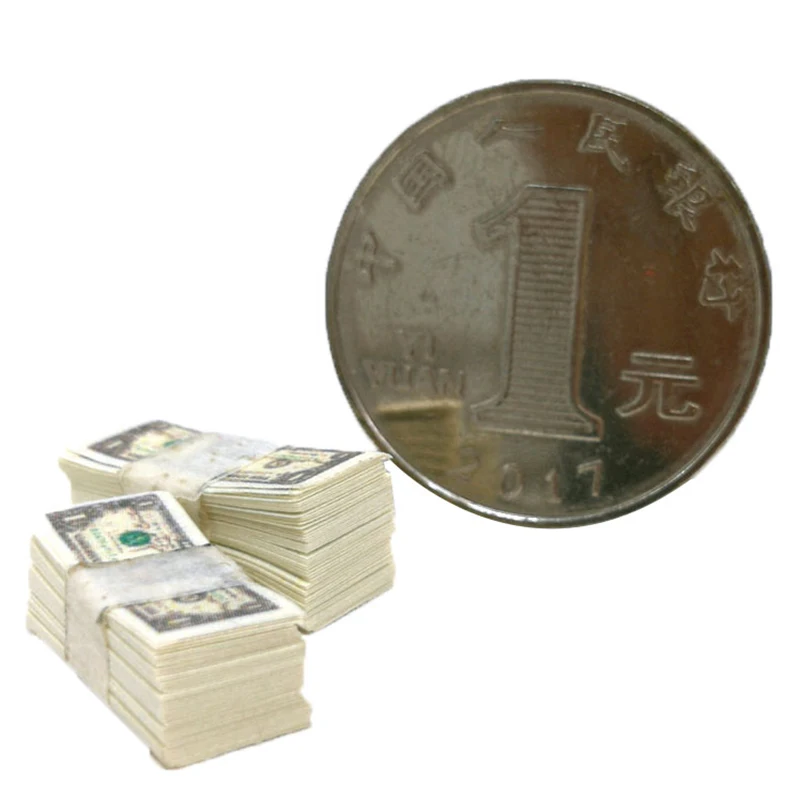 1/12 Scale A bundle Miniature Play Money Us $100 / $1Banknotes | Игрушки и хобби