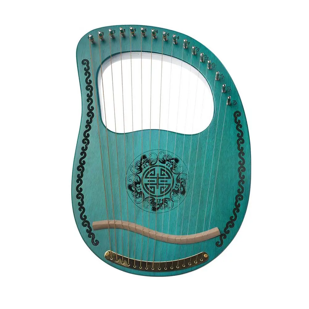 Muslady Lyre 16 струн Harp портативная Высококачественная твердая древесина красное