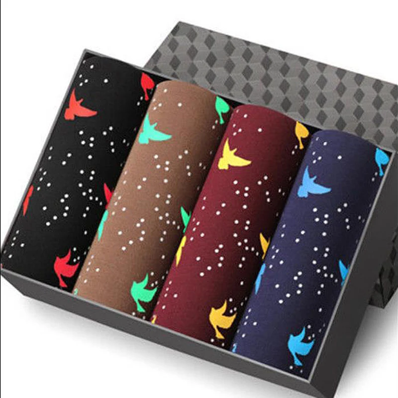 Underwear Men's Boxers Middle Waist Comfortable And Breathable Youth Boxer Top Men's Underwear Fashionable U-shaped Underpants