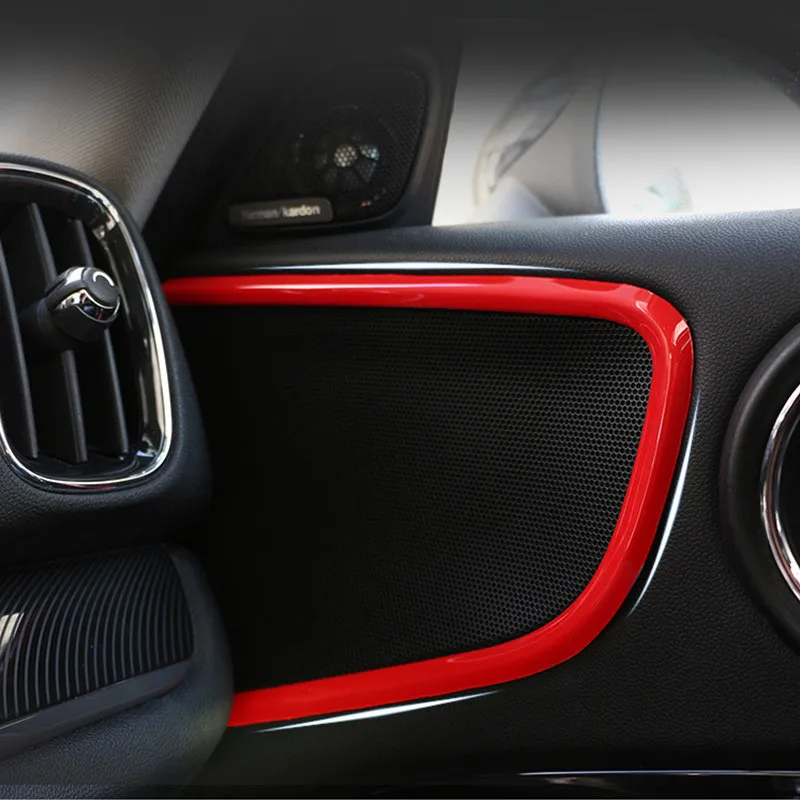 4 шт. авто интерьер автомобиля молдинги дверь аудио динамик отделка кольцо Крышка