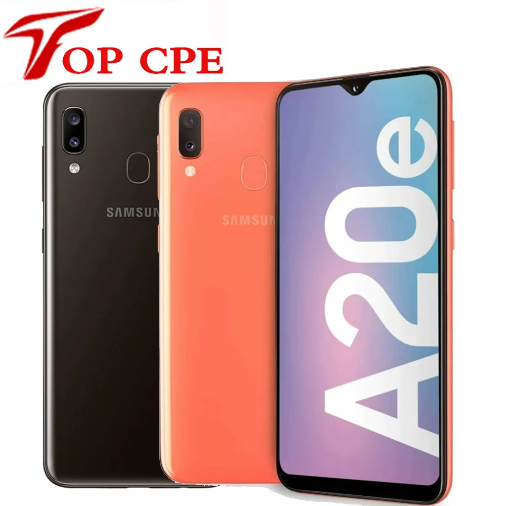 Разблокированный сотовый телефон Samsung Galaxy A20e A202F/DS с двумя Sim-картами оригинальная