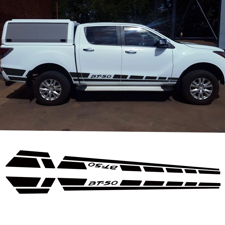 2 шт. градиентные виниловые наклейки для боковой двери MAZADA BT-50 2012 | Автомобили и