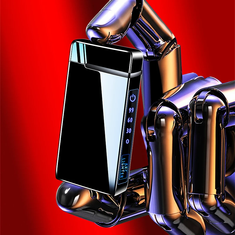 Ветрозащитная металлическая USB-зажигалка зафонарь Галка с двойной плазменной