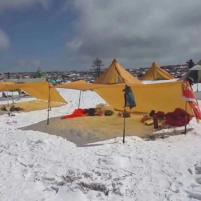 Силиконовая нейлоновая навес от дождя и мух 450 г 20D|sun shelter|awning campingtarp shelter |