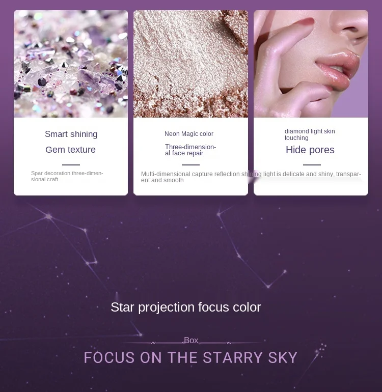 

Cy Fairy Highlight Powder Plate Diamond Gem Glitter Face Baking Beauty Brightening Light Feeling Side Shadow