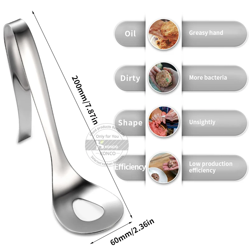 Konco 304 форма из нержавеющей стали для фрикаделек инструмент выдавливания