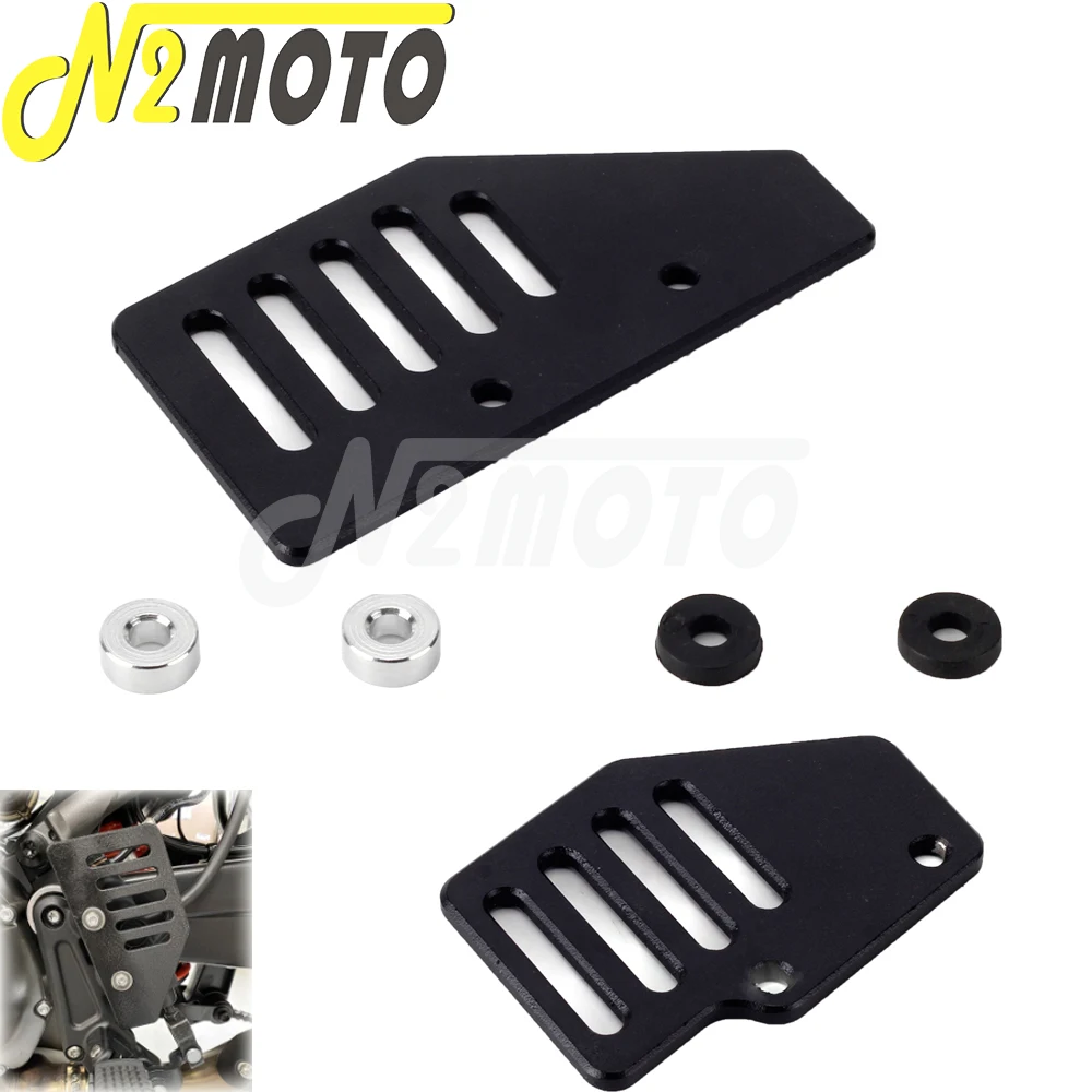 

2021 Motorcycle Black Billet Heel Guard Protector Brackets For Harley PAN AMERICA 1250 S RA1250 RA1250S PA1250S PANAMERICA1250