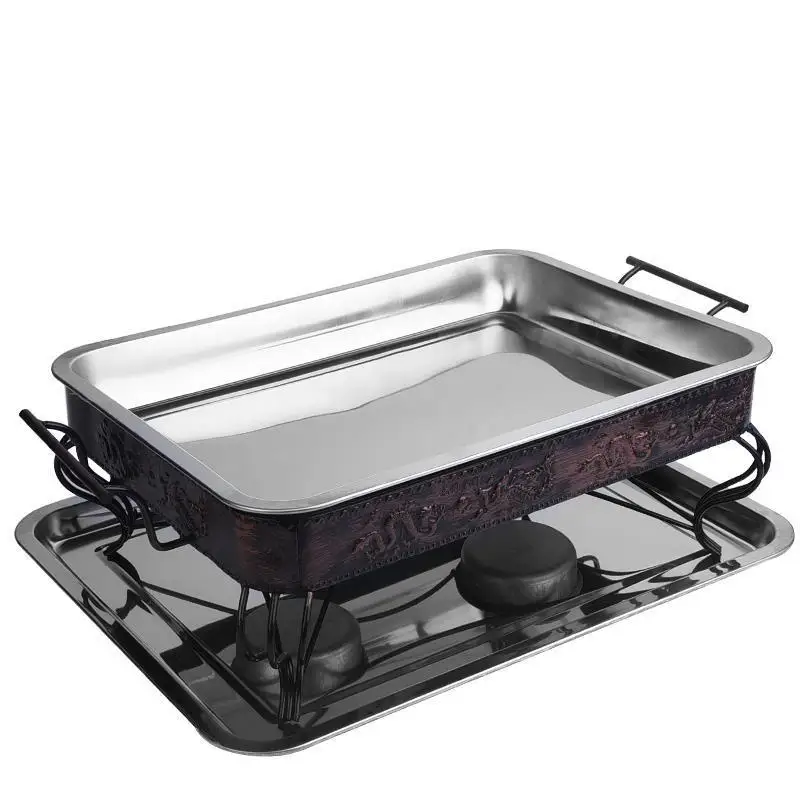 Портативная Паровая барбекю Корейская из углеродного волокна для уличного