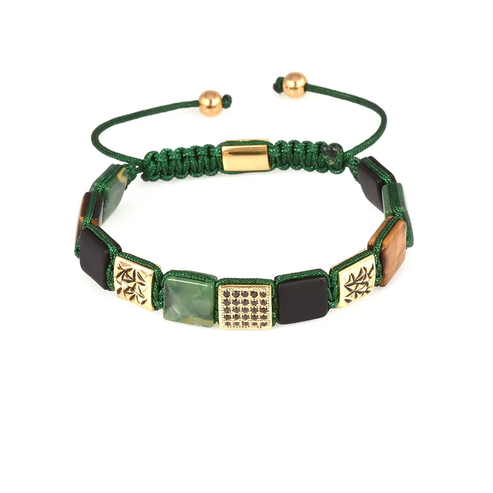 Томас пользовательские ювелирные изделия мужской браслет квадратный