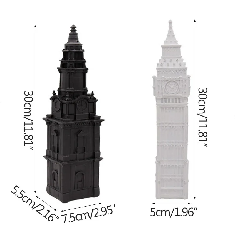 

Stongwell European Famous Landmark Building Model Resin Church Tower Sculpture Office Decor Artware Craft Home Decoration Gift