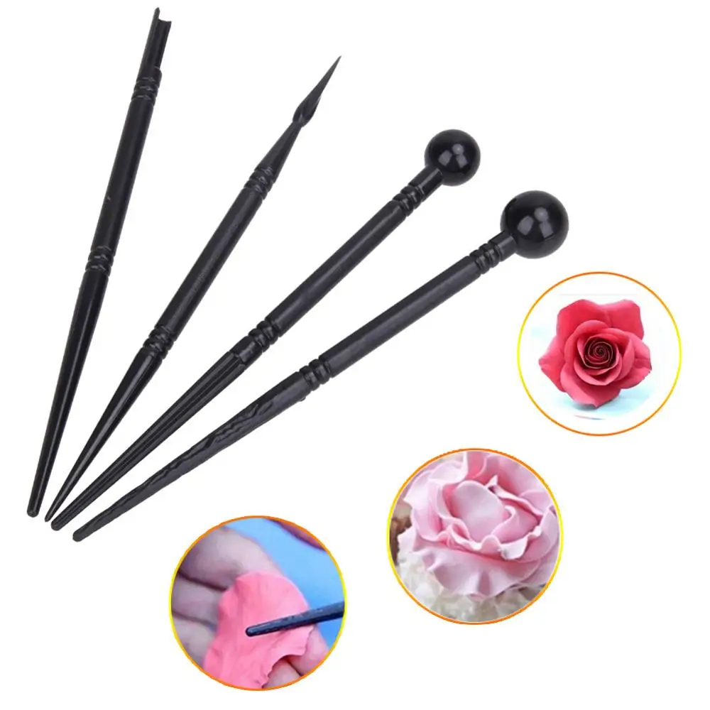 4 шт. пластиковые ручки для вырезания тортов|fondant cake decorating tools|cake toolsdecorating tools |
