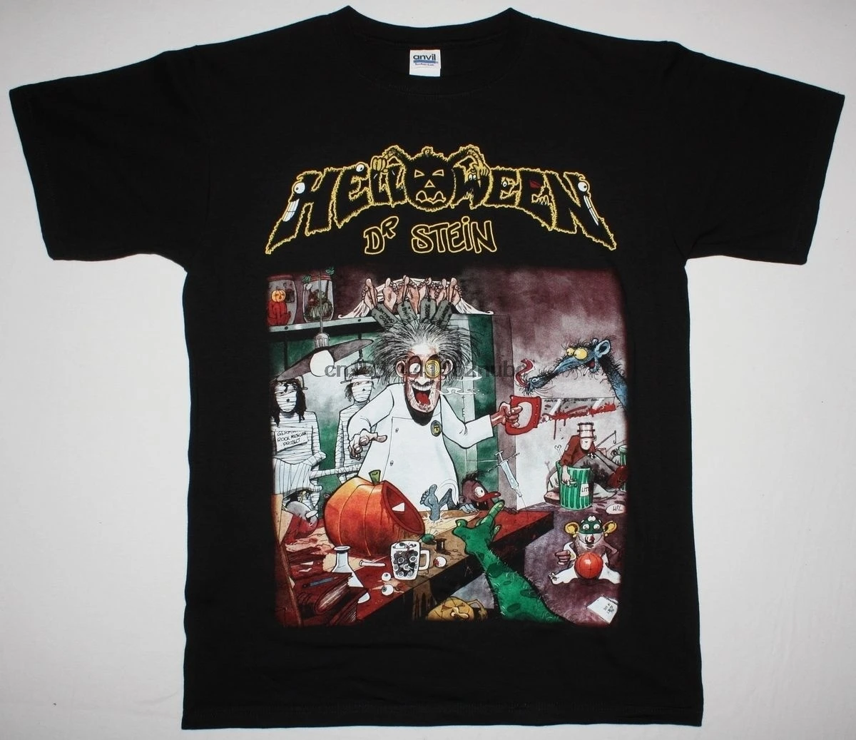 Подробнее о HELLOWEEN DR.STEIN GAMMA RAY MASTERPLAN IRON SAVIOUR RAGE Новая Черная футболка|Мужские