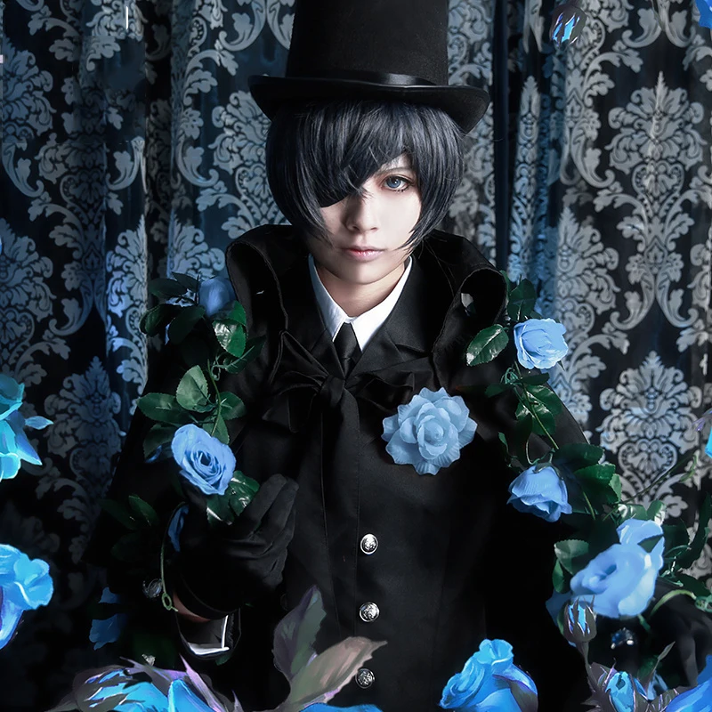 Костюм черного Батлера для косплея фантастического улей костюм на Хэллоуин