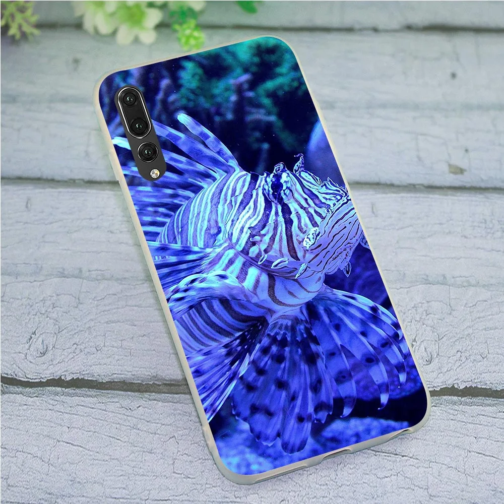 Мягкий ТПУ чехол для телефона Huawei Mate 10 Pro 20 P8 P20 P10 P9 Lite Mini P Smart Fish Marine|Бамперы| |