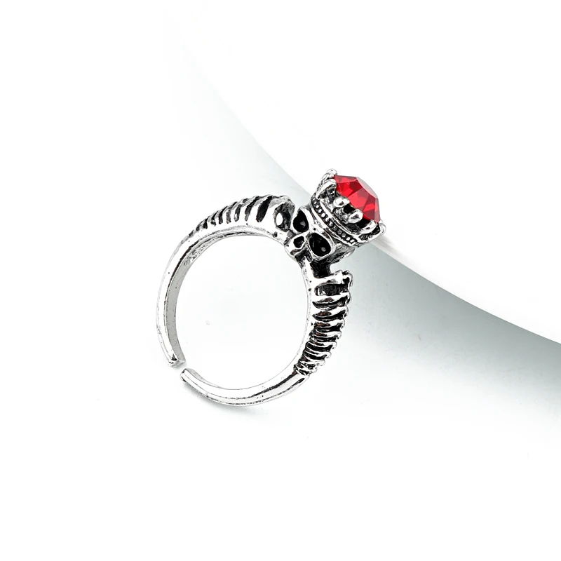 1 шт. винтажное розовое красное разомкнутое кольцо с цирконом для женщин мужчин