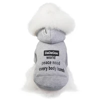 soft cotton material dog sweatshirt autumn and winter comfortable pet sportswear puppy sweater clothes